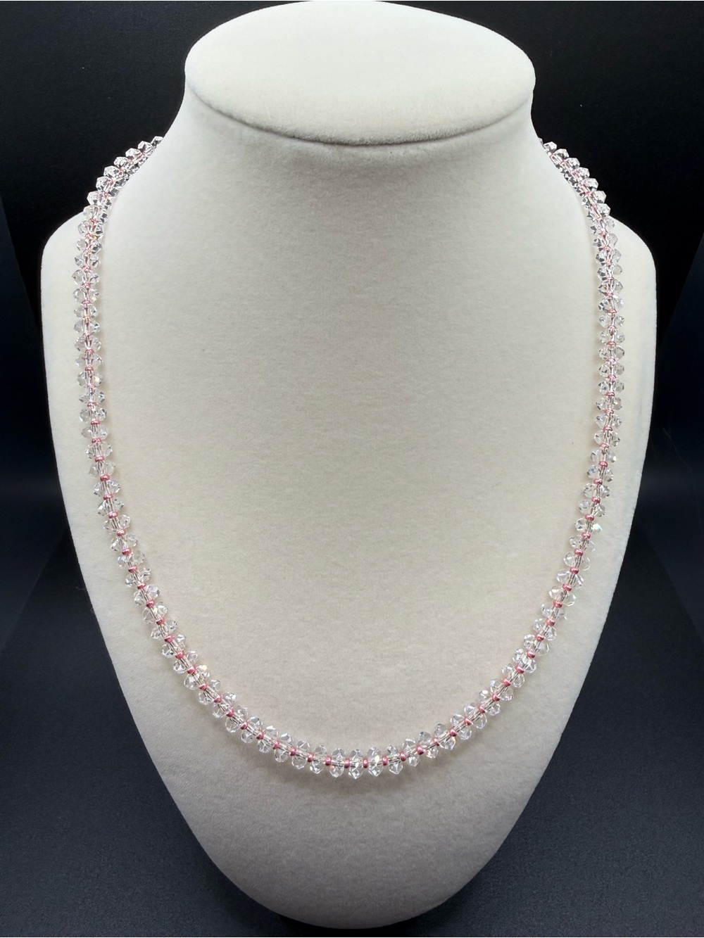K9 Crystal Clear Beaded Necklace